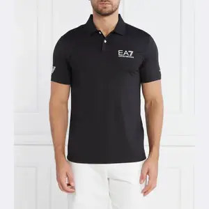 Рубашка поло стандартного кроя Ea7, черный
