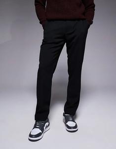 Узкие брюки-джоггеры River Island с наклейкой черного цвета