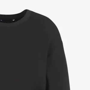 ARMANI EXCHANGE Черное платье с длинным рукавом и круглым вырезом