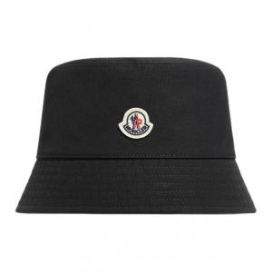 Moncler Кепка-ведро с нашивкой логотипа, Black