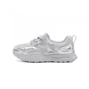 Женские повседневные низкие кеды из коровьей кожи, устойчивые к истиранию DAPHNE, серебро