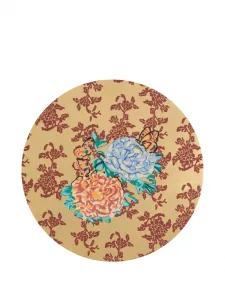 Подставка под тарелку с цветочным принтом Lisa Corti, золотистый