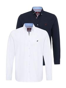 Рубашка обычного кроя на пуговицах Williot Matías, цвет marine blue/White