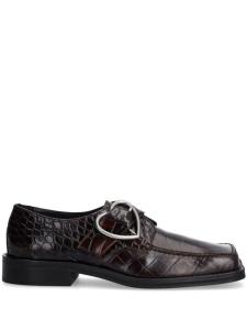 Martine Rose лоферы с пряжкой, коричневый