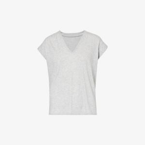 Футболка le v из джерси из органического хлопка Frame, серый