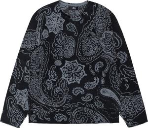 Свитер Stussy Paisley 'Black', черный
