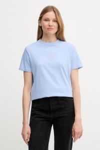 Хлопковая футболка Calvin Klein Jeans, синий