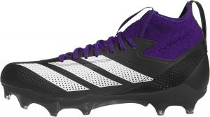 Футбольные бутсы adidas Adizero Impact для взрослых, унисекс, белый/черный/фиолетовый
