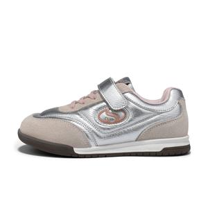 Износостойкие, легкие, амортизирующие, низкие, детские, повседневные кроссовки для детей ST&SAT KIDS, серебряный/розовый