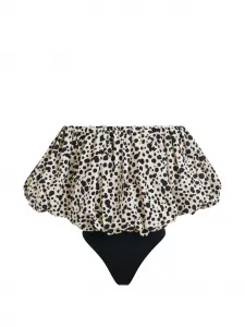 Боди с сборками Essentiel Antwerp, бежевый