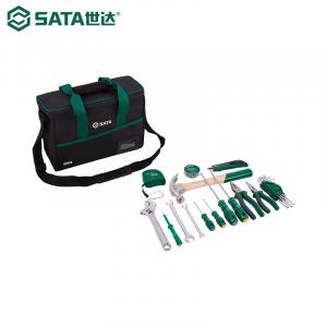 SATA 09555 Бытовые аппаратные средства Инструменты для ремонта бытовой техники Набор инструментов для ремонта машин Большая сумка для инструментов Холст Многофункциональный электрик Набор ручных инструментов для деревообработки 23 шт.