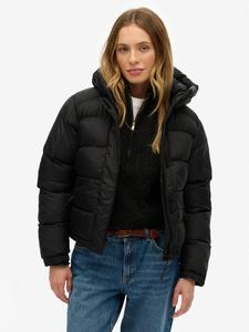 Утепленная куртка с капюшоном и 5 перегородками Superdry, Black