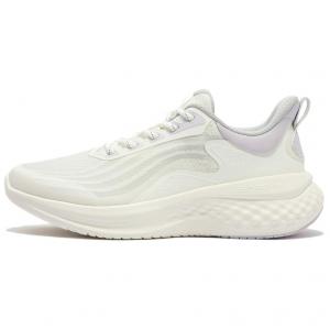 Амортизирующие дышащие низкие кроссовки для бега женские белые фиолетовые 361°