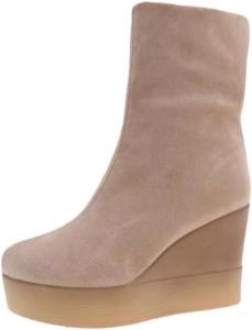 Женские модные короткие ботинки на толстой подошве, однотонный дизайн, удобные и повседневные, подходят для ежедневных поездок. Fusecottc, Apricot