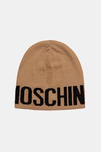 Шерстяная шапка Moschino, бежевый