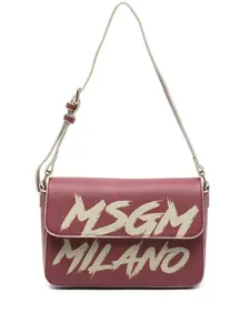 Сумка с логотипным ремнем Msgm Kids, красный