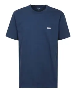 Хлопковая футболка с логотипом Class dropout Obey, синий