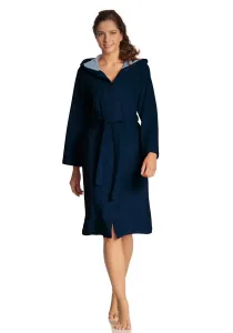 Халат женский Vossen "Палермо" (1 шт.), с капюшоном и молнией, синий