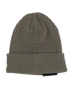 Оливковая ребристая шапка-бини New Era, зеленый