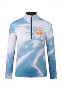 Топ Bogner FIRST LAYER CHRIS, Hellblau Weiß/Blue