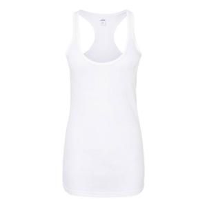 Женская майка Tultex Racerback из полиэстерового материала, белый