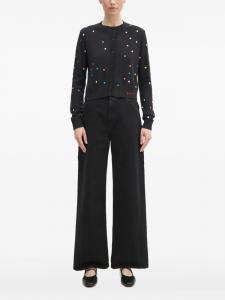 Кардиган Fiorucci на пуговицах в горошек, черный