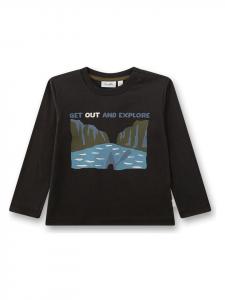 Sanetta Kidswear Футболка с длинными рукавами коричневого цвета