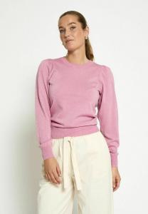 Джемпер PEPPERCORN REMI ROUND NECK PUFF, Met Moonlite Pink Metallic/Pink