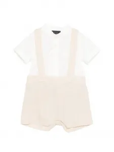 Комплект с шортами и круглым воротом Fay Kids, белый