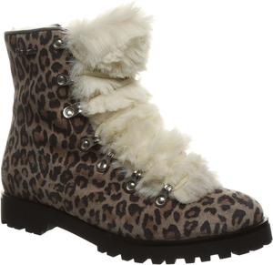 Женские ботинки BEARPAW Vanna - несколько цветов, классическая замша, на удобной застежке, комфортные зимние ботинки, Grey Leopard
