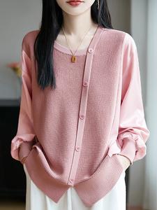 Женские трикотажные топы из смешанных материалов Doux Belle, цвет Pink