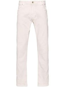 Eleventy зауженные джинсы с заниженной талией, нейтральный цвет