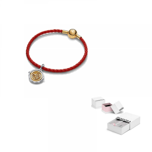 кожаные браслеты women's Pandora, blessing fortune full