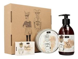 Подарочный набор Laq Savage of the Forest для мужчин (паста 200мл + гель для душа 8в1 300мл + мыло 85мл)