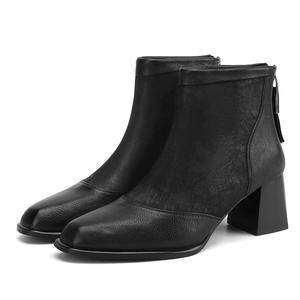 SAFIYA Женские полусапожки коричневые/черные — черные, цвет Black