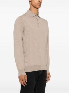 Brunello Cucinelli рубашка поло тонкой вязки, нейтральный цвет