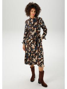 Aniston Платье темно-коричневого/темно-синего/бежевого цвета