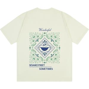 Футболка унисекс SESAME STREET, Apricot