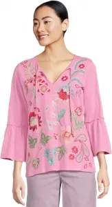 Футболка Johnny was с рукавами-рюшами