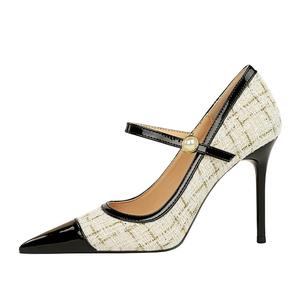 QITUMAUL Стройные каблуки на высоком каблуке 9,5 см женские белые, цвет White[Heel Height 9.5cm]