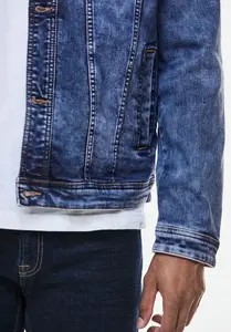 STREET ONE МУЖСКАЯ джинсовая куртка, без капюшона, с нагрудными карманами Street One Men, синий