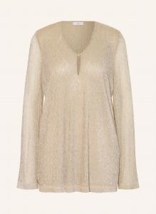 Блузка-Рубашка с блестящей пряжей Riani, бежевый