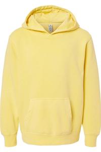 Молодежная толстовка с капюшоном средней плотности с пигментным окрашиванием от Independent Trading Co Independent Trading Co., цвет pigment yellow