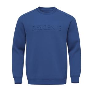 Эссеншиал серия американский винтаж свитшот с круглым вырезом и надписью мужской DESCENTE, темно-синий