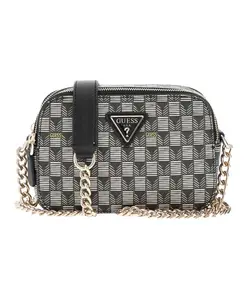 Элегантная сумка через плечо, черно-серая. Guess, мультиколор