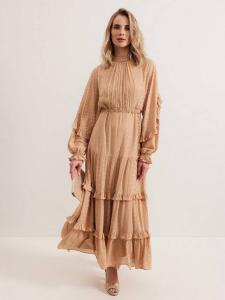 Макси-платье с мерцающими оборками от присциллы Phase Eight, светло-розовый