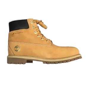 Ботинки детские Champion x Timberland Premium 6 Inch Shearling, коричневый