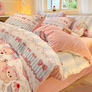 Disney Комплект постельного белья 4 предмета, размер 200x220 см, цвет/тип