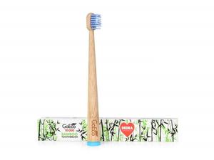 Детская зубная щетка GoEco BAMBOO синего цвета