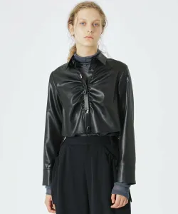 Собранная укороченная рубашка Loveless, цвет Black